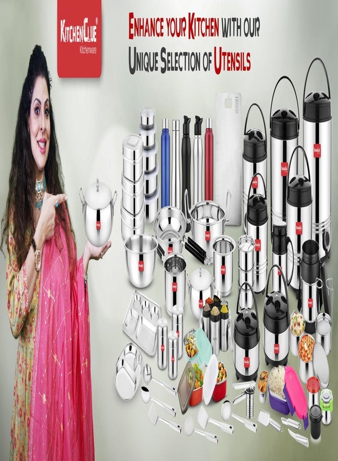 دليل المطبخ إبريق شاي ساخن معزول من الفولاذ المقاوم للصدأ من كيتشن كلو، مزود بمقبض سهل الحمل | ترمس معزول بمادة البولي يوريثان | سعة 5 لترات | مثالي للمطبخ، المنزل، المكتب، السفر، والنزهات - Image 2